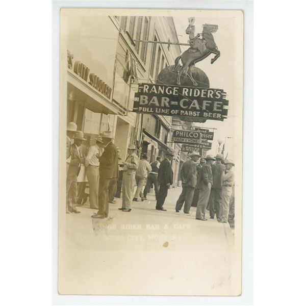 Range Riders Miles City Montana RPPC Postcard