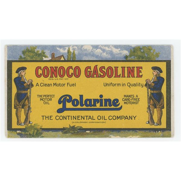 Conoco Gasoline Polarine Ink Blotter