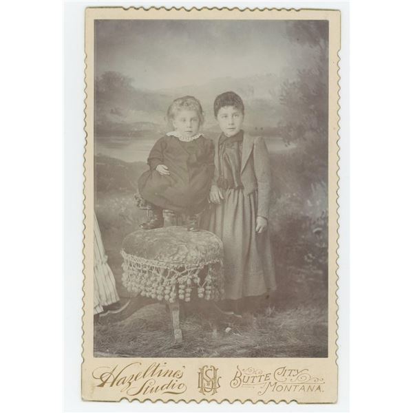 Butte Montana Territory Midget Cabinet Photo