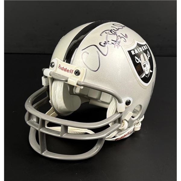 Oakland Raiders Signed Autographed Mini Helmet