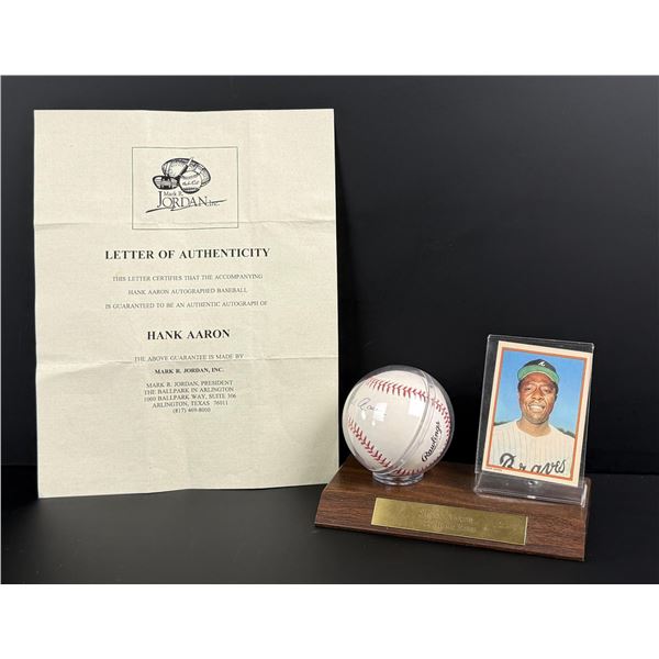 Hank Aaron Signed Autographed Baseball
