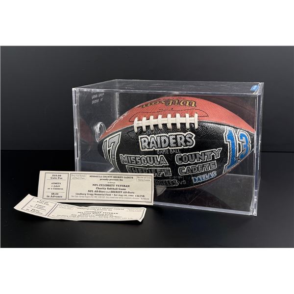 1986 NFL vs Sheriff All Star Signed Football