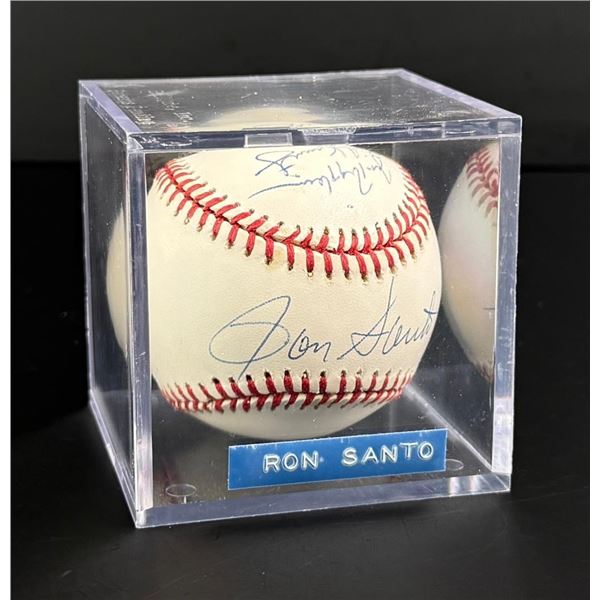 Ron Santo Autographed Baseball