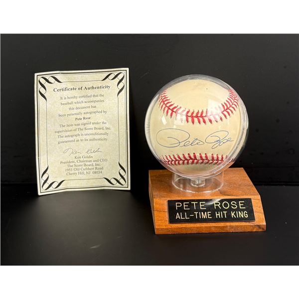 Pete Rose Signed Autographed Baseball