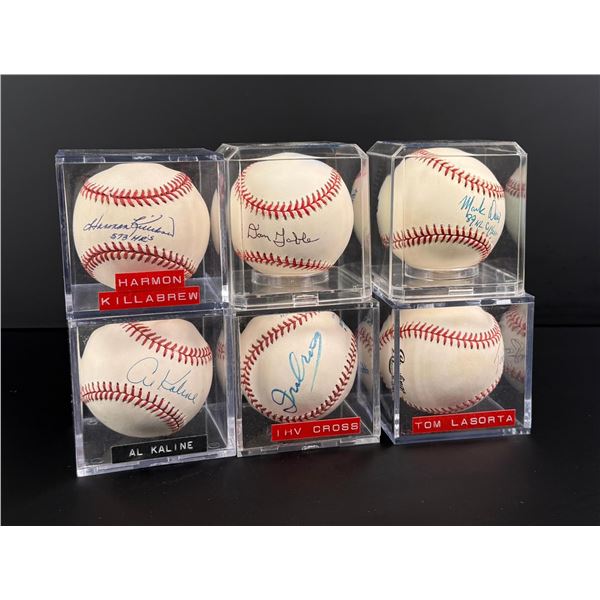 Collection of Athlete Signed Autographed Baseballs