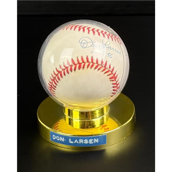 Don Larsen Signed Autographed Baseball
