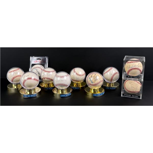 Collection of Signed Autographed Baseballs