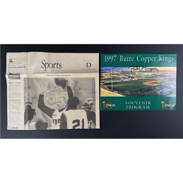 Bill Murray Signed Copper Kings Program