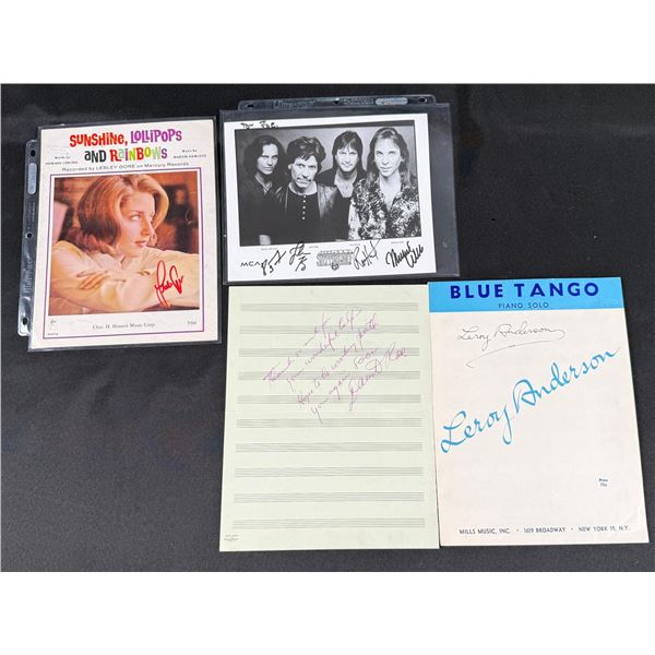 Group of Musician Autographs Signatures