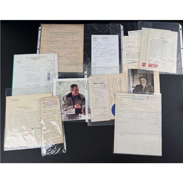 Group of Notable People Autographs Signatures