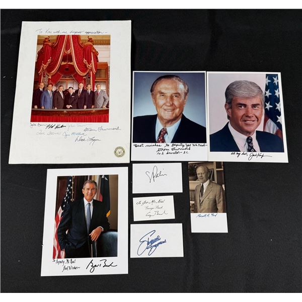 Group of Political Autographs Signatures