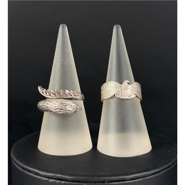 Pair of Sterling Silver Rings