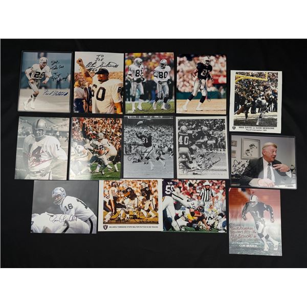 Group of Oakland Raiders Signed Photos