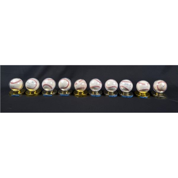Collection of Signed Autographed Baseballs