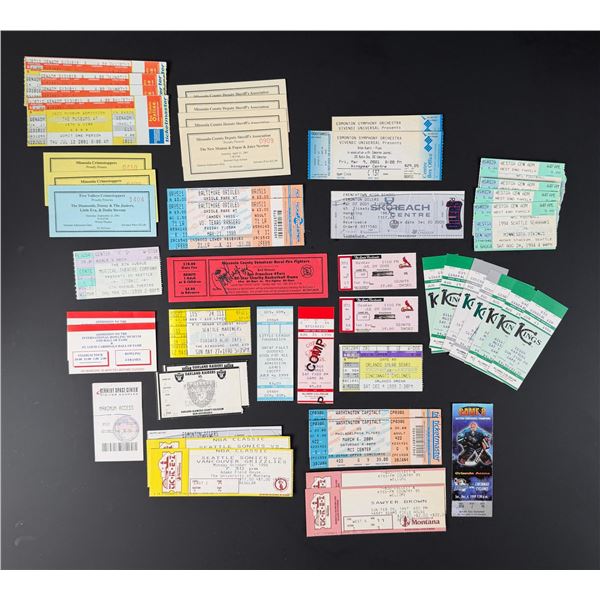 Collection of Event Ticket Stubs