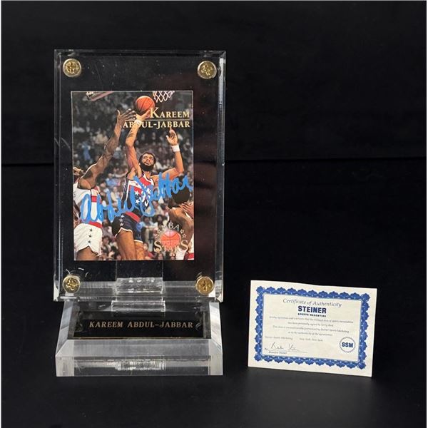 Kareem Abdul Jabbar Signed Basketball Card