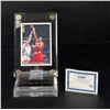 Image 1 : Hakeem Olajuwon Signed Basketball Card