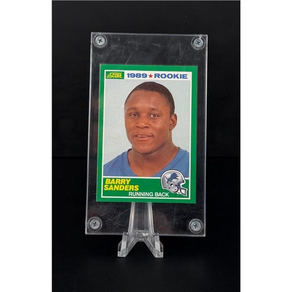 1989 Score Barry Sanders Rookie Card #257