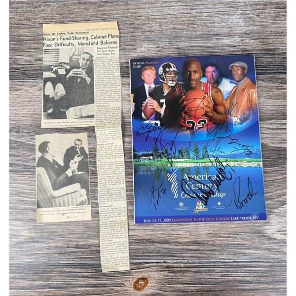 American Century Championship Signed Program