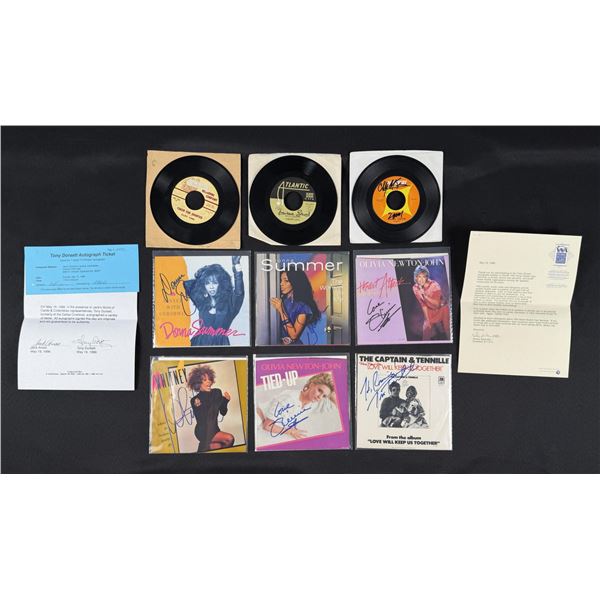 Collection of Signed 45 RPM Records
