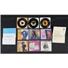 Image 1 : Collection of Signed 45 RPM Records