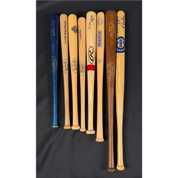 Collection of Wood Baseball Bats