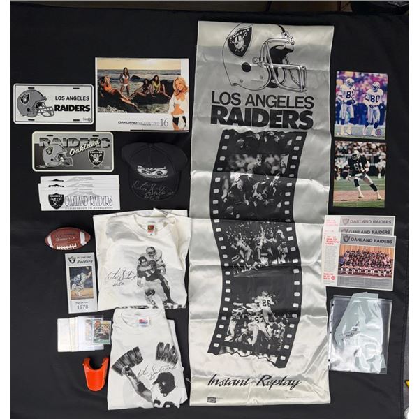 Collection of NFL Raiders Signed Memorabilia