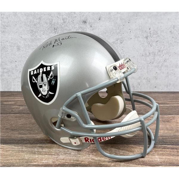 Rod Martin Signed Football Helmet