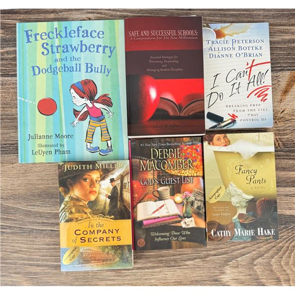 Collection of Signed Fiction and Self Help Books