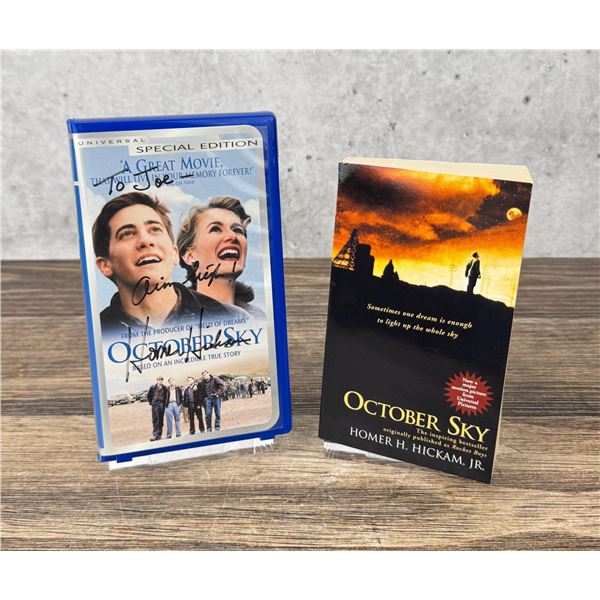 Homer Hickman October Sky Signed Book and VHS