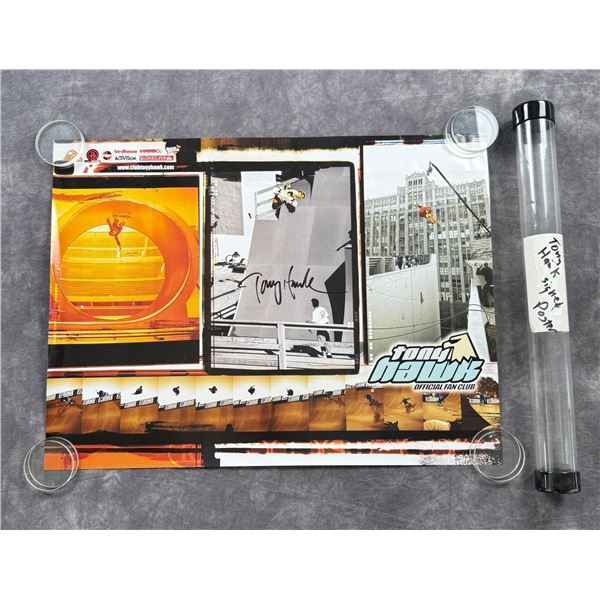 Tony Hawk Signed Fan Club Poster