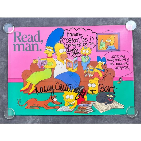 Nancy Cartwright Signed Simpsons Poster