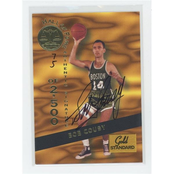 Bob Cousy Signed 1994 Rookies Gold Standard Card