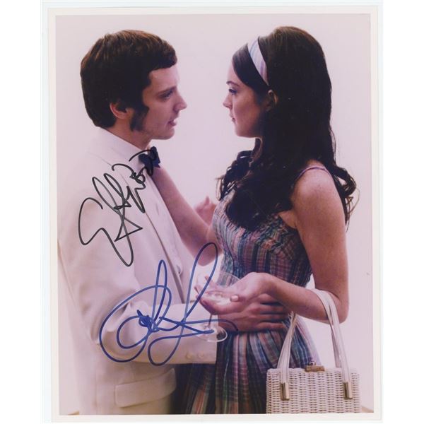 Elijah Wood & Lindsay Lohan Signed Photo