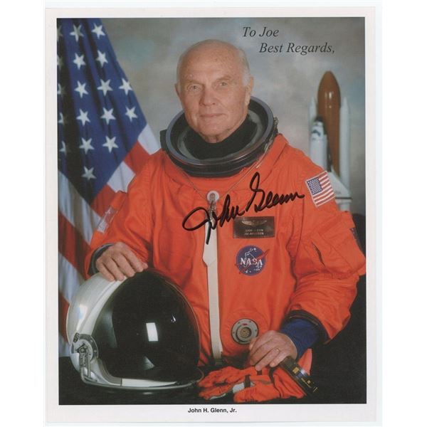 John Glenn NASA Astronaut Signed Photo