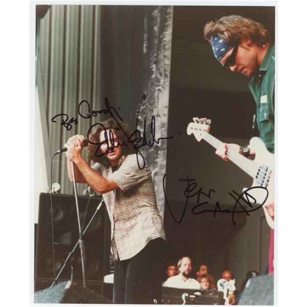 Eddie Vedder Pearl Jam Signed Concert Photo