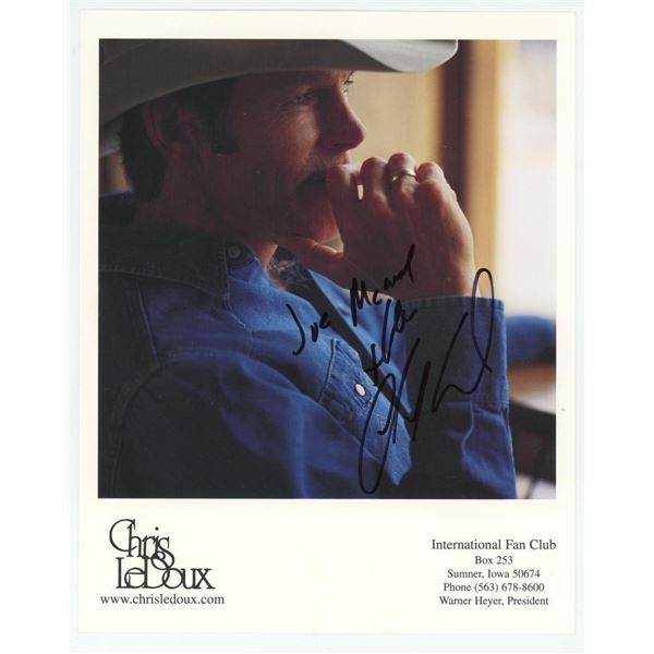 Chris Le Doux Signed Photo