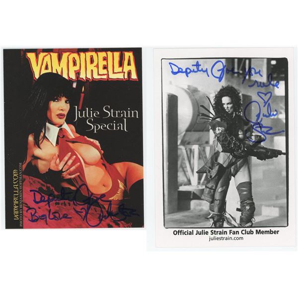 Julie Strain Vampirella Signed Photos