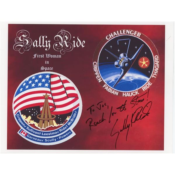 Sally Ride First Woman in Space Signed Photo