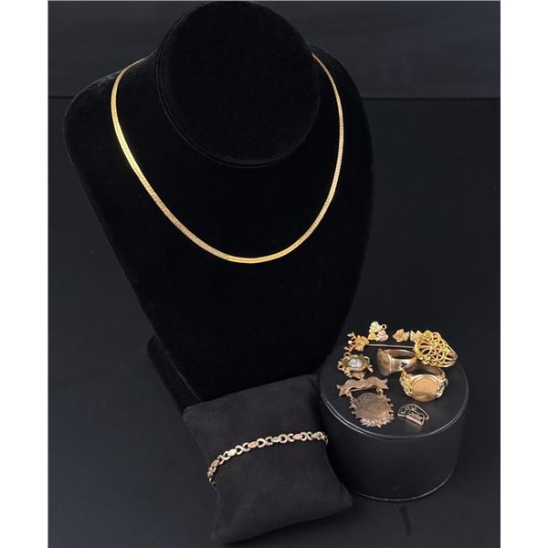 Collection of 10k Gold Jewelry