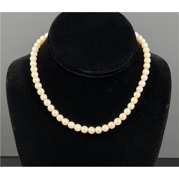 14k Gold Pearl Necklace