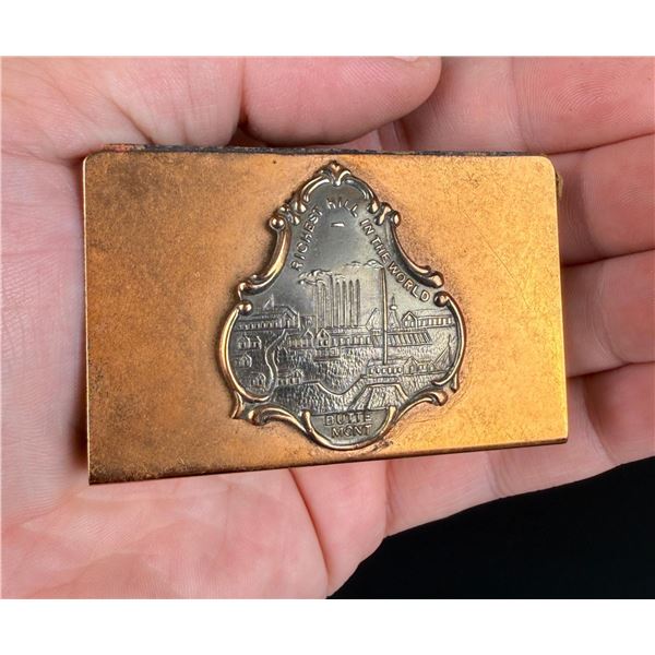 Butte Montana Copper Matchbox Cover