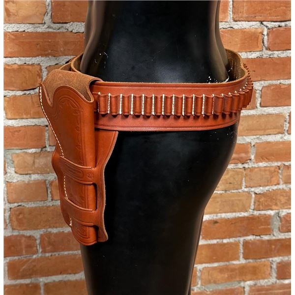 Oklahoma Leather Gun Belt Holster Rig