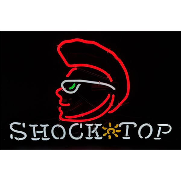 Shock Top Belgian Beer Neon Bar Sign