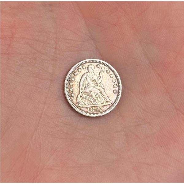 1842 O Seated Liberty Half Dime