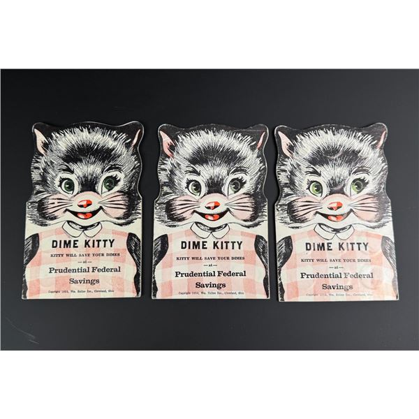 Dime Kitty Savings Bank Card with Silver Dimes