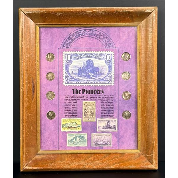 Pioneers Mercury Dimes and Transport Stamp
