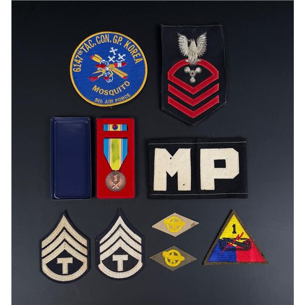 Collection of WW2 and Korean War Patches