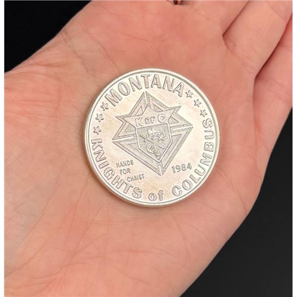 Montana Knights of Columbus Silver 1 Ounce Coin