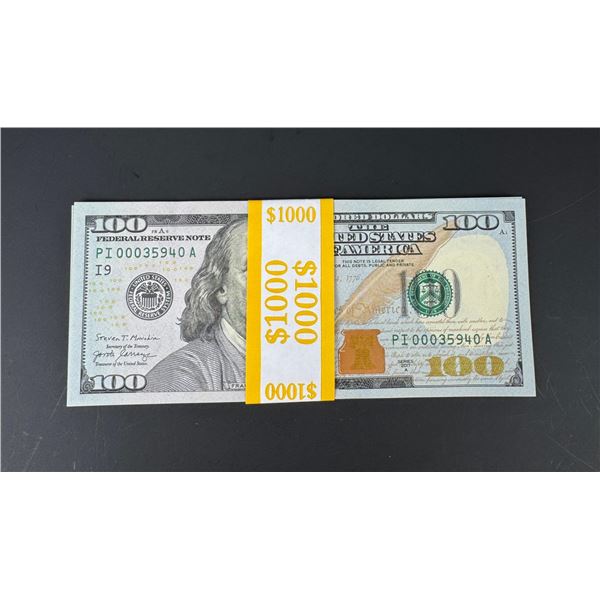 $1000 Face Value Sequential $100 Bank Notes